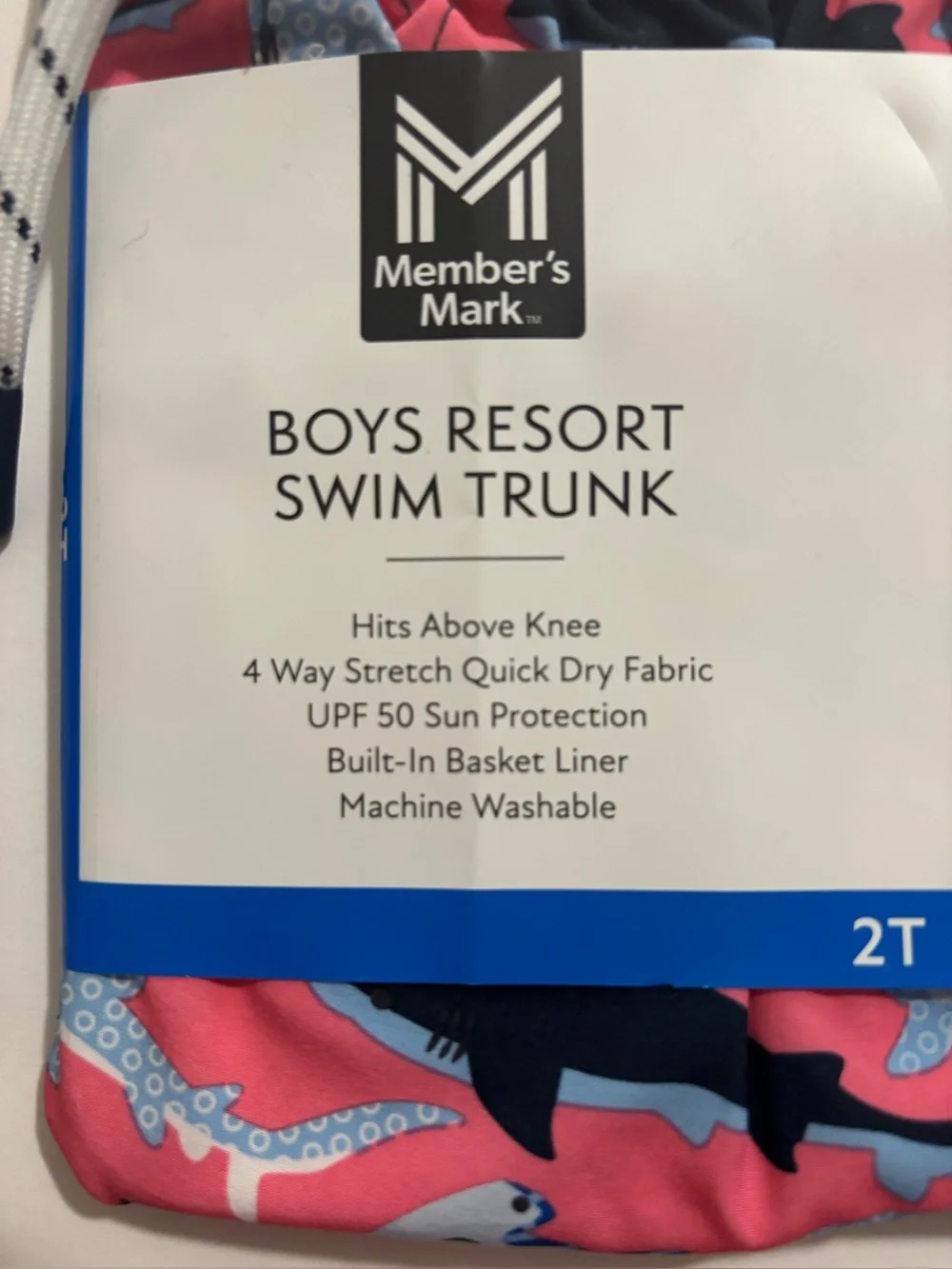 Members Mark Boys Swim Trunk Size 2T